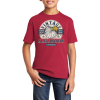 Retro Bald Eagle Alexandria Louisiana Vintage Limited Edition Basic Youth T-shirt | Artistshot