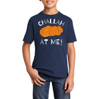 Challah At Me Rosh Hashanah Jewish Hanukkah Basic Youth T-shirt | Artistshot