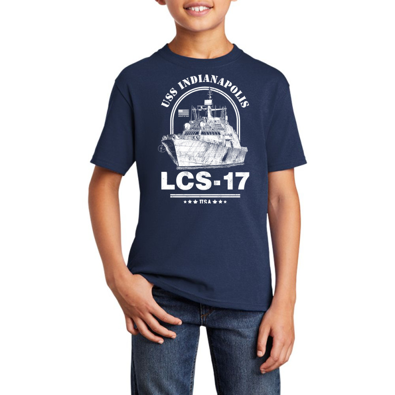 Uss Indianapolis Lcs-17 Basic Youth T-shirt by degreesgunner | Artistshot