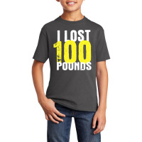 I Lost 100 Pounds Proud Weightloss Announcement Losing Basic Youth T-shirt | Artistshot