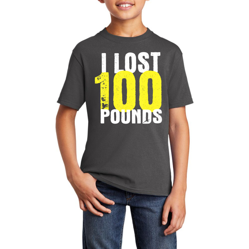 I Lost 100 Pounds Proud Weightloss Announcement Losing Basic Youth T-shirt by cm-arts | Artistshot