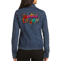 Proud Latina Ladies Denim Jacket | Artistshot