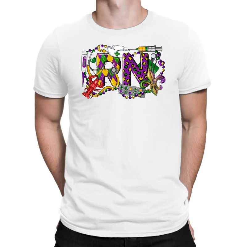 Rn Registered Nurse Mardi Gras T-shirt | Artistshot