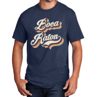 I Love Boca Raton City Usa Retro Vintage Basic T-shirt | Artistshot