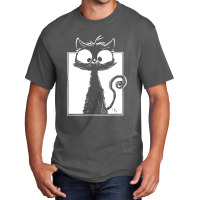 Cute Black Cat Basic T-shirt | Artistshot