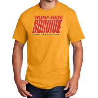 Camp Cretaceous Run Hide Survive Basic T-shirt | Artistshot