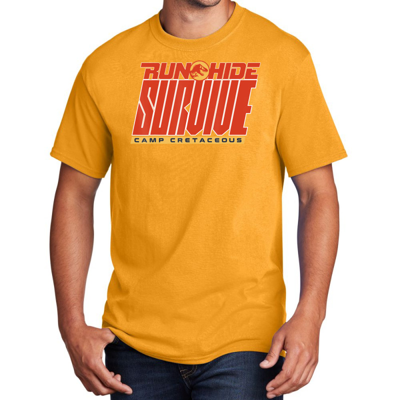 Camp Cretaceous Run Hide Survive Basic T-shirt | Artistshot