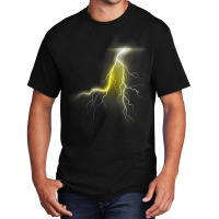 Lightning Thunder Lightning Bolt Storm Cloud Strikes Basic T-shirt | Artistshot