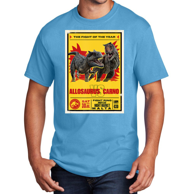 Dominion Allosaurus & Carnotaurus Fight Basic T-shirt | Artistshot