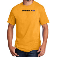 Bosnian Text And Flag Basic T-shirt | Artistshot