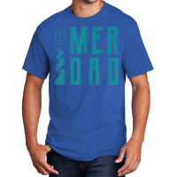 Mens Merdad Trident Mermaid Dad Basic T-shirt | Artistshot