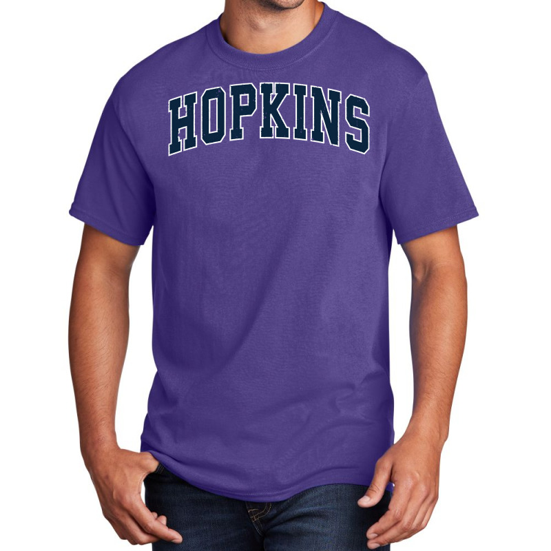 Hopkins Minnesota Mn Vintage Sports Design Navy Design Basic T-shirt | Artistshot