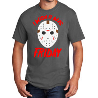 Halloween I Wish It Was Friday - Scary Hockey Mask Basic T-shirt | Artistshot