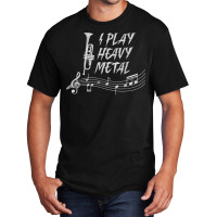 I Play Heavy Metal Musician Brass Musical Instrument Music T Shirt Basic T-shirt | Artistshot