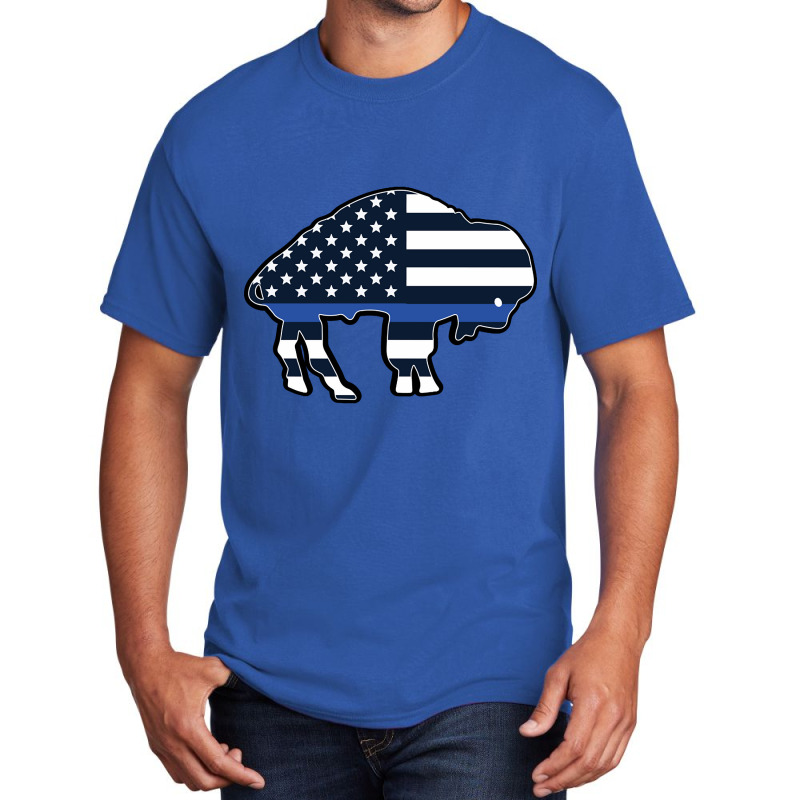 Buffalo Law Enforcement Support Flag Basic T-shirt | Artistshot