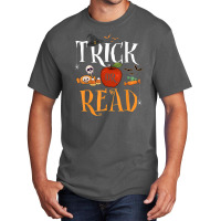 Funny Tricks Or Read Librarian Halloween Costume Book Lover T Shirt Basic T-shirt | Artistshot