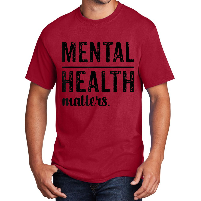 Mental Health Matters Wear Green Basic T-shirt by cm-arts | Artistshot