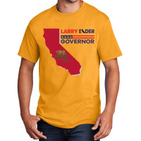 Larry Elder For California Governor Flag Newsom Funny Basic T-shirt | Artistshot