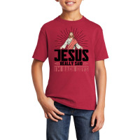 Jesus Really Said I'm Back Guys Faith Christian Basic Youth T-shirt | Artistshot