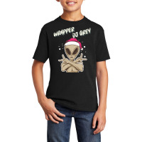 Wrapper Dj Grey Alien I Believe Design Basic Youth T-shirt | Artistshot