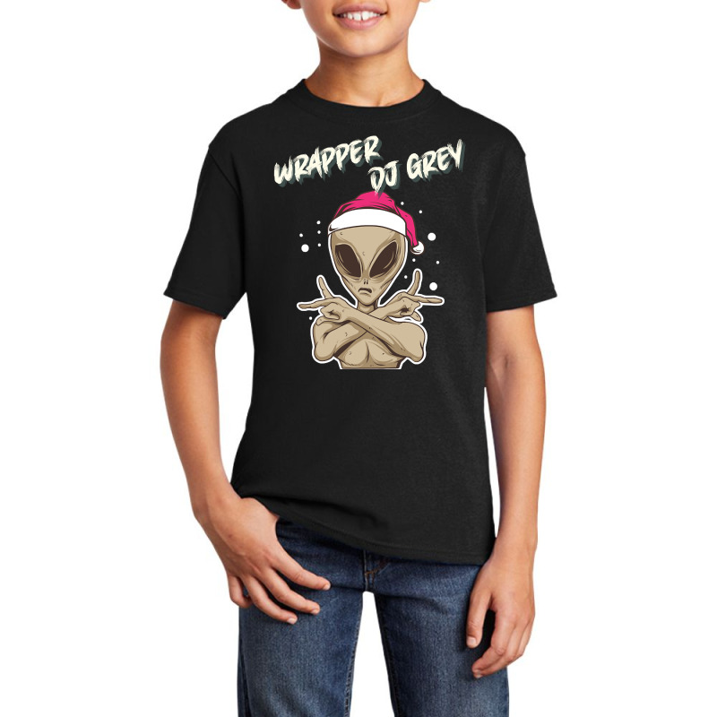 Wrapper Dj Grey Alien I Believe Design Basic Youth T-shirt | Artistshot