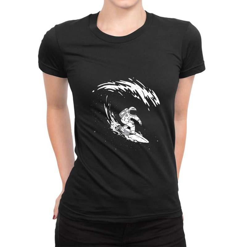 Astronaut Ladies Fitted T-Shirt by azka | Artistshot