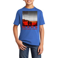 Red Mars Planet National Park Vintage Space Exploration Basic Youth T-shirt | Artistshot