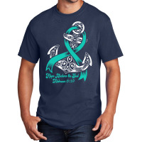 Myasthenia Gravis Awareness  Hope Anchors The Soul Basic T-shirt | Artistshot