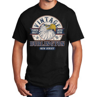 Retro Bald Eagle Burlington New Jersey Vintage Limited Edition Basic T-shirt | Artistshot