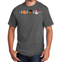 Halloween Pumpkin Turkey Father Christmas Heartbeat T Shirt Basic T-shirt | Artistshot