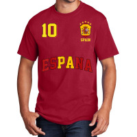 Funny Spain Soccer Jersey Espana Futbol Spanish Football Basic T-shirt | Artistshot