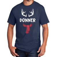 Donner Reindeer Christmas Matching Pjs Group Costume Gift Pullover Basic T-shirt | Artistshot