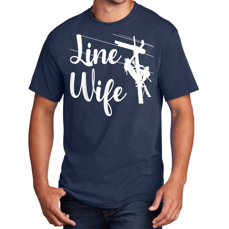 Lineman Wife Lineworker Electrician Girlfriends Basic T-shirt | Artistshot