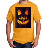 Halloween Cat   Scary Kitty   Creepy Halloween Party Basic T-shirt | Artistshot