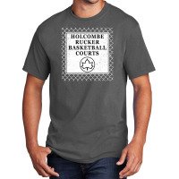 Holcombe Rucker Basketball Courts Park Sign On Chain Link Fence Basic T-shirt | Artistshot