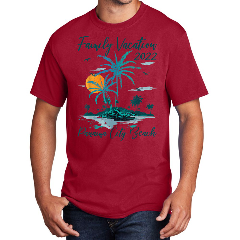 Vintage Family Vacation 2022 Florida Panama City Beach Basic T-shirt by JaronKennedy | Artistshot