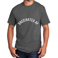 Womens Vaccinated Af Pro Vaccine Vaccination Science 2021 V Neck T Shi Basic T-shirt | Artistshot