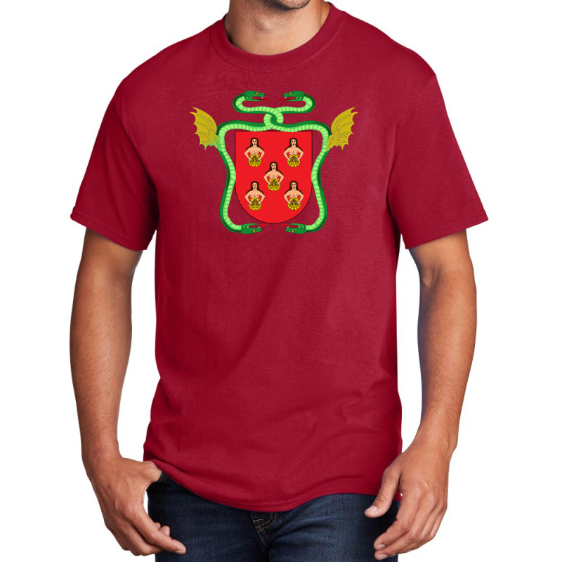 Spain Coat Of Arms Knight Nobility Country Knight Basic T-shirt by Rahmadi1984 | Artistshot