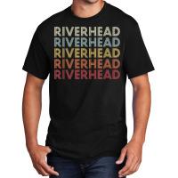 Riverhead New York Riverhead Ny Retro Vintage Text Basic T-shirt | Artistshot