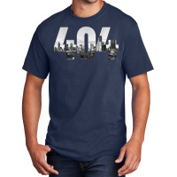 Atlanta 404 Area Code Skyline Atl Georgia Vintage T Shirt Basic T-shirt | Artistshot