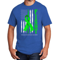 American Us Flag Fight Traumatic Brain Injury Awareness Basic T-shirt | Artistshot