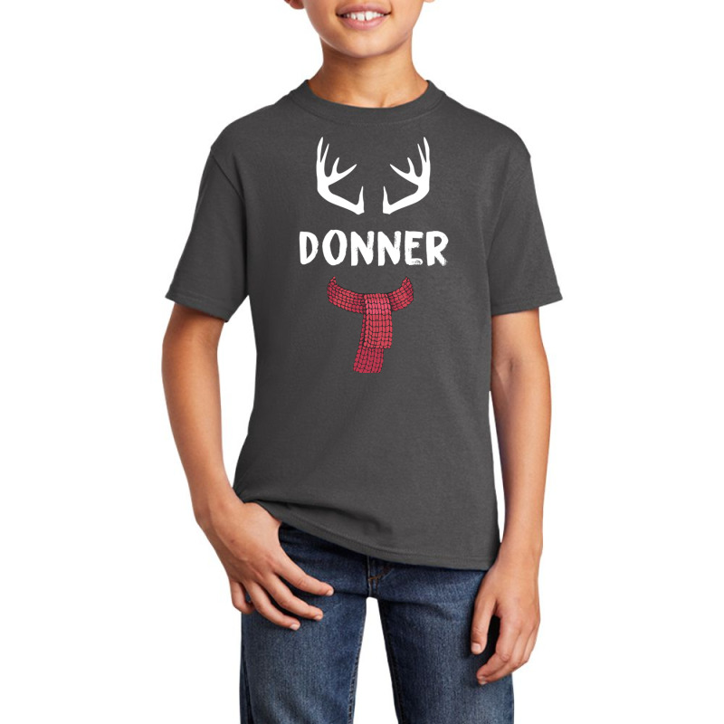 Donner Reindeer Christmas Matching Pjs Group Costume Gift Pullover Basic Youth T-shirt | Artistshot