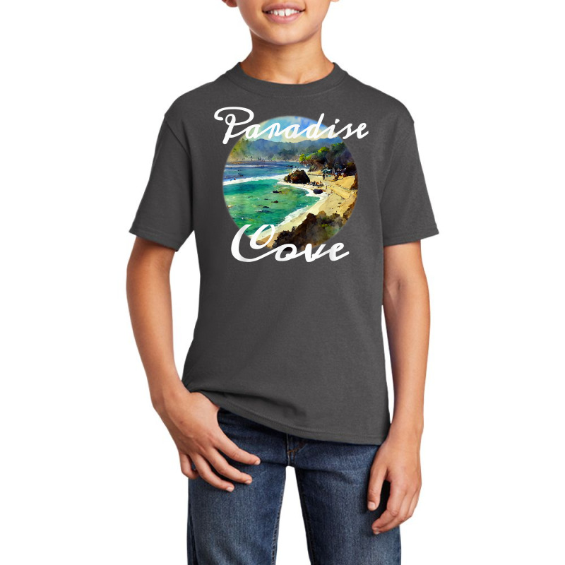 Paradise Cove California Beach Watercolour T Shirt Basic Youth T-shirt by cm-arts | Artistshot