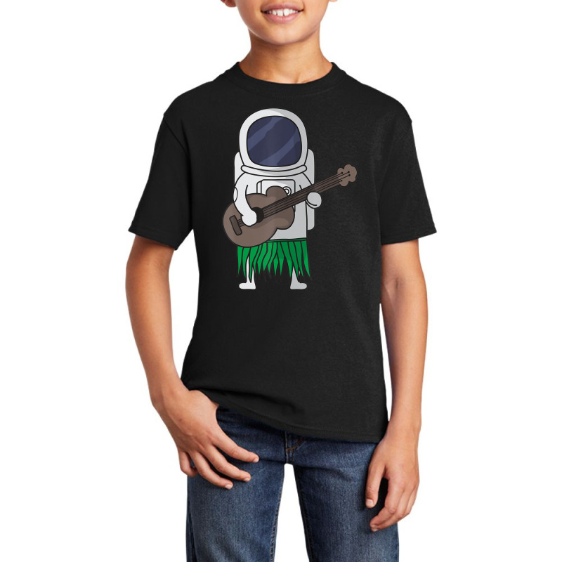 Astronaut Outer Space Ukulele Luau Cute Hawaii Basic Youth T-shirt | Artistshot