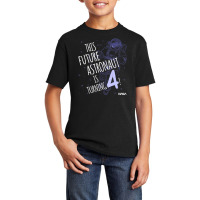 This Future Astronaut Is Turning 4 Outline Sketch Basic Youth T-shirt | Artistshot