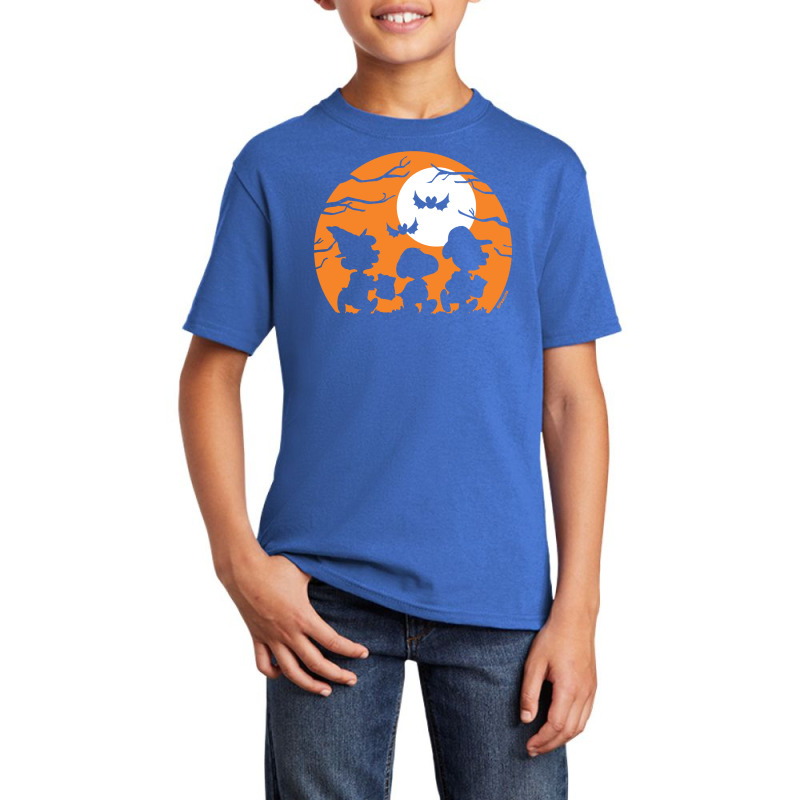 Peanuts  Halloween  Trick Or Treat Silhouettes Basic Youth T-shirt | Artistshot