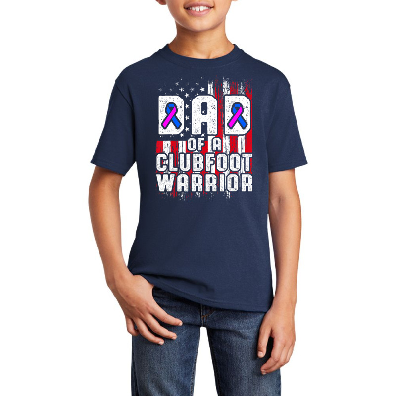 Clubfoot Awareness Warrior Dad Ctev Tev Survivor Basic Youth T-shirt | Artistshot