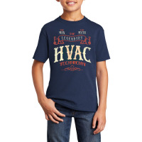 The Man The Myth Hvac Technician Ac Tech Repairman Basic Youth T-shirt | Artistshot