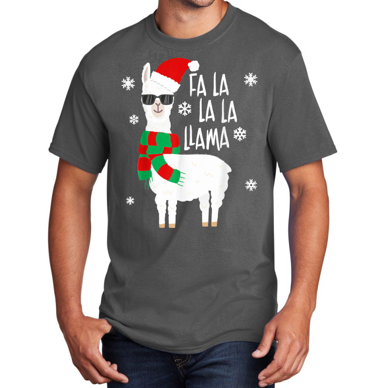 Fa La La Llama   Funny Falala Llama Christmas T Shirt Basic T-shirt | Artistshot