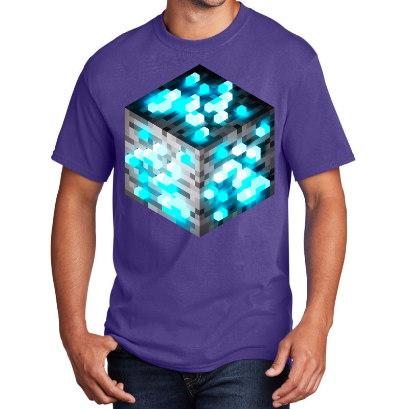 Block Diamond Ore 3d Basic T-shirt by Koenig Bridget | Artistshot